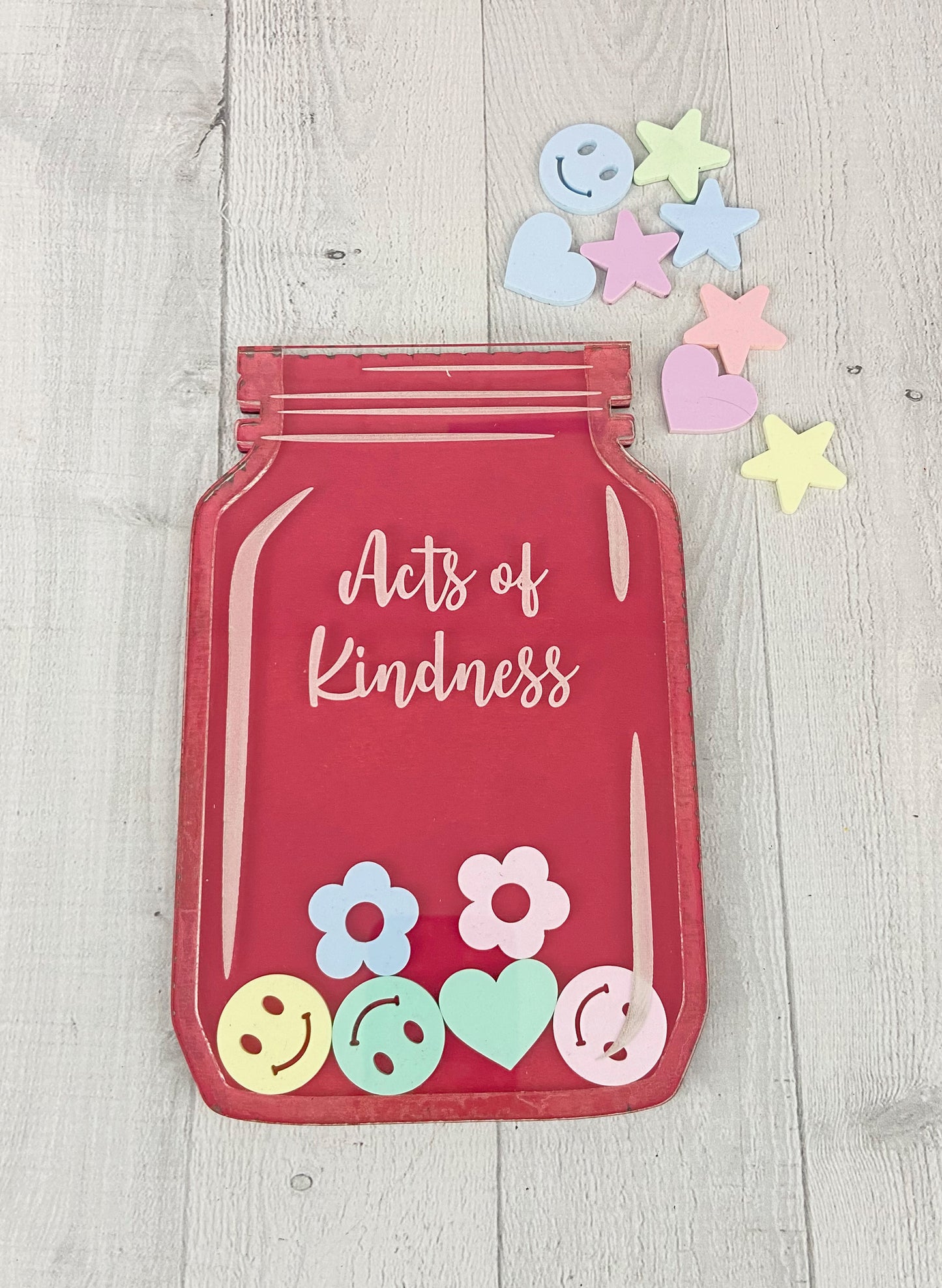 Pink Reward Jar, Incentive Star Jar