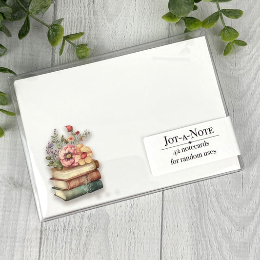 Small Jot-A-Note notecards, Mini Cards, Book Lover